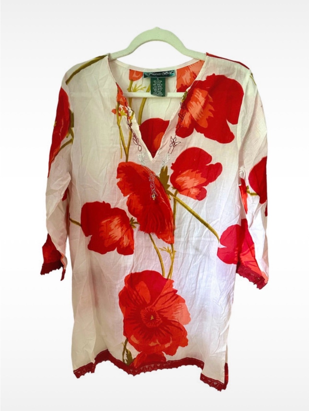 Boho Chic Vintage Floral Tunic